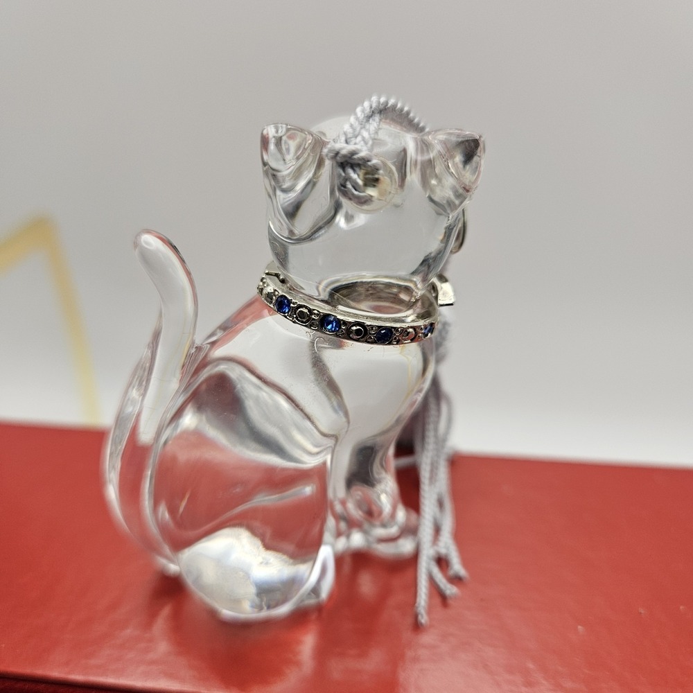 Lenox Pave Jewels Crystal Pave Cat Hanging Christmas Ornament Germany 6064984 - Picture 11 of 12